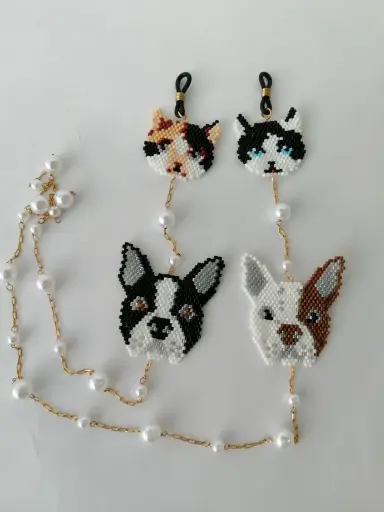 Cadena Gafas Animales