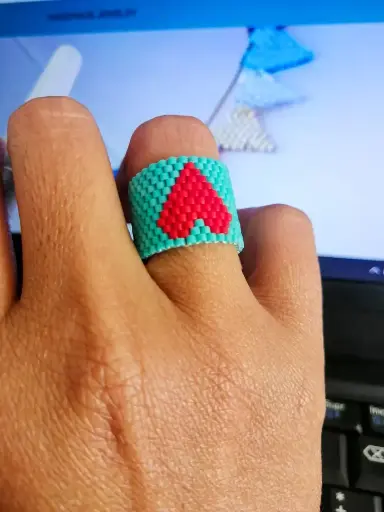 Anillo Miyuki Corazón